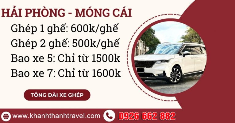 Xe Tiện Chuyến Hải Phòng Móng Cái | Nhà Xe Khánh Thành